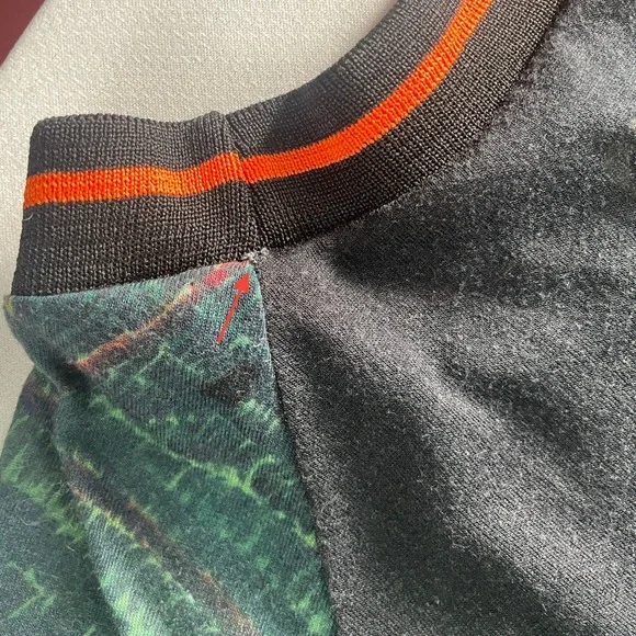 Farm Rio Printed Monstera Crew Neck Relaxed T Shirt Size Medium / Large - Picture 10 of 10